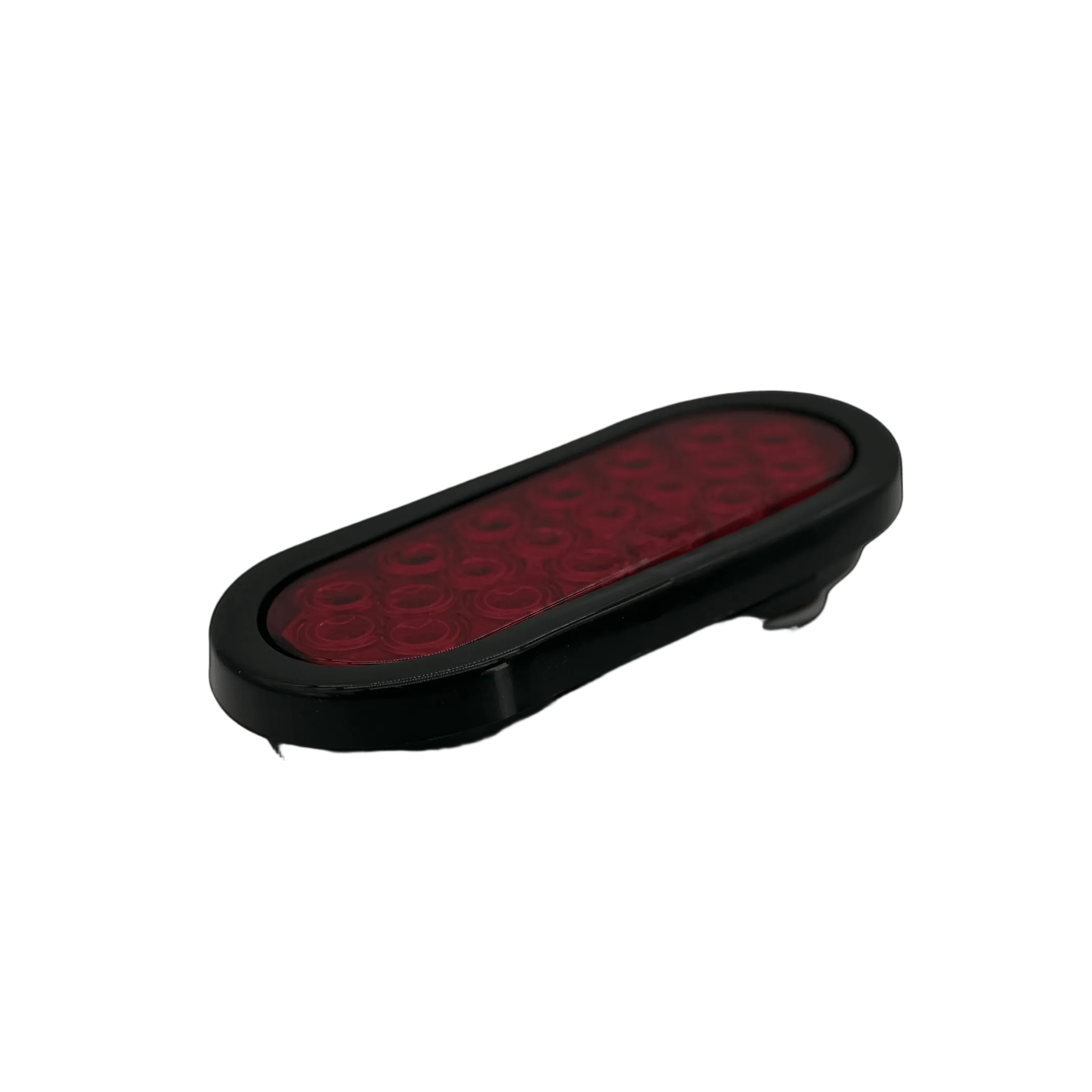 6`` Oval Light with Black Rubber Grommet and Pigtail 20 pcs LED 12V